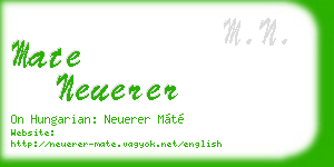 mate neuerer business card